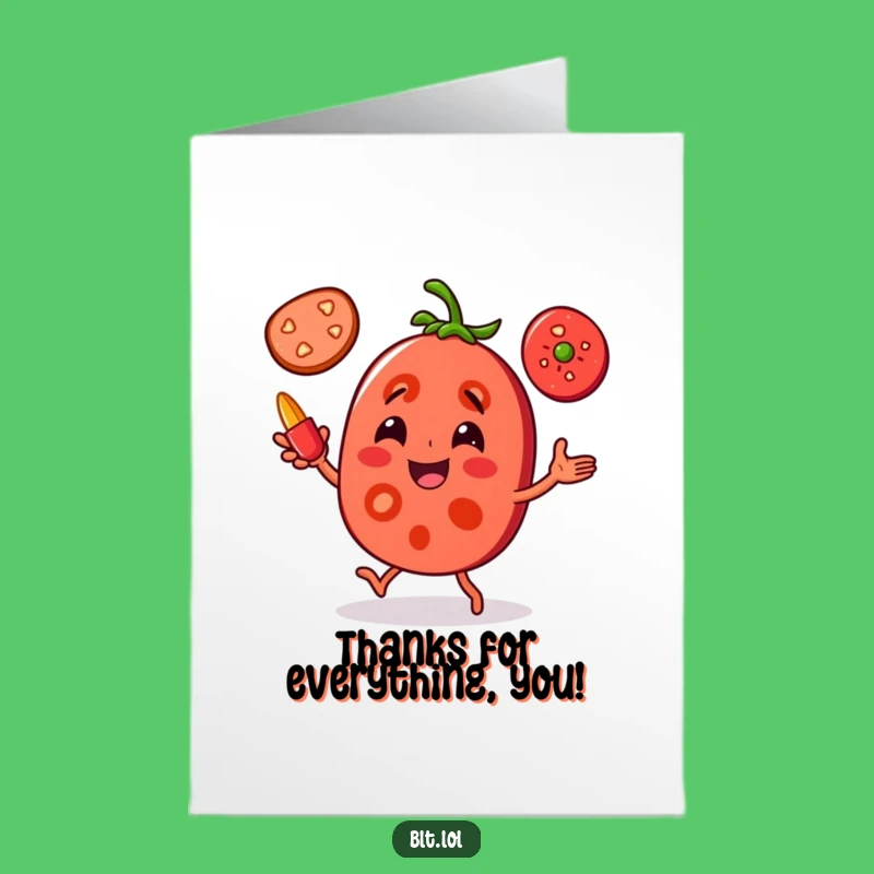 Free Printable Tomato Thank You Card: A Fruity Way to Say Thanks