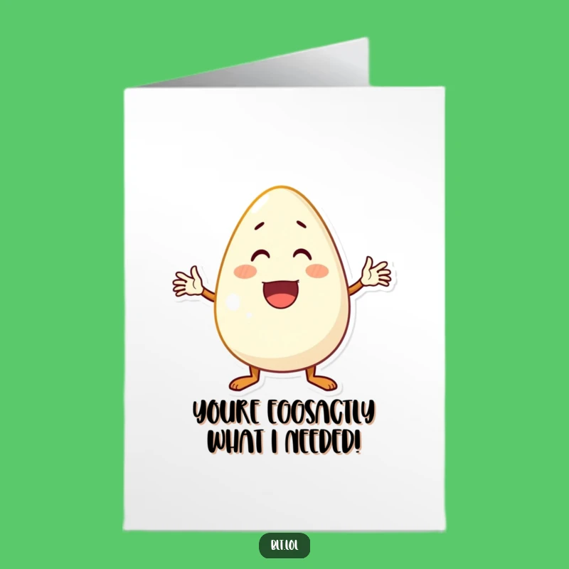 Free Printable Thank You Card: Enthusiastic Egg for a Funny Downloadable Gift