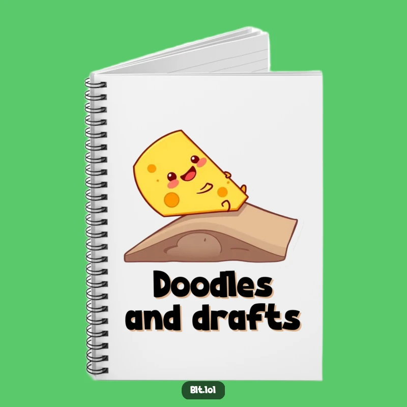 Funny Cheese Ramp Slide Notebook: Jot Down Ideas with Cheesy Humor, Perfect Gift
