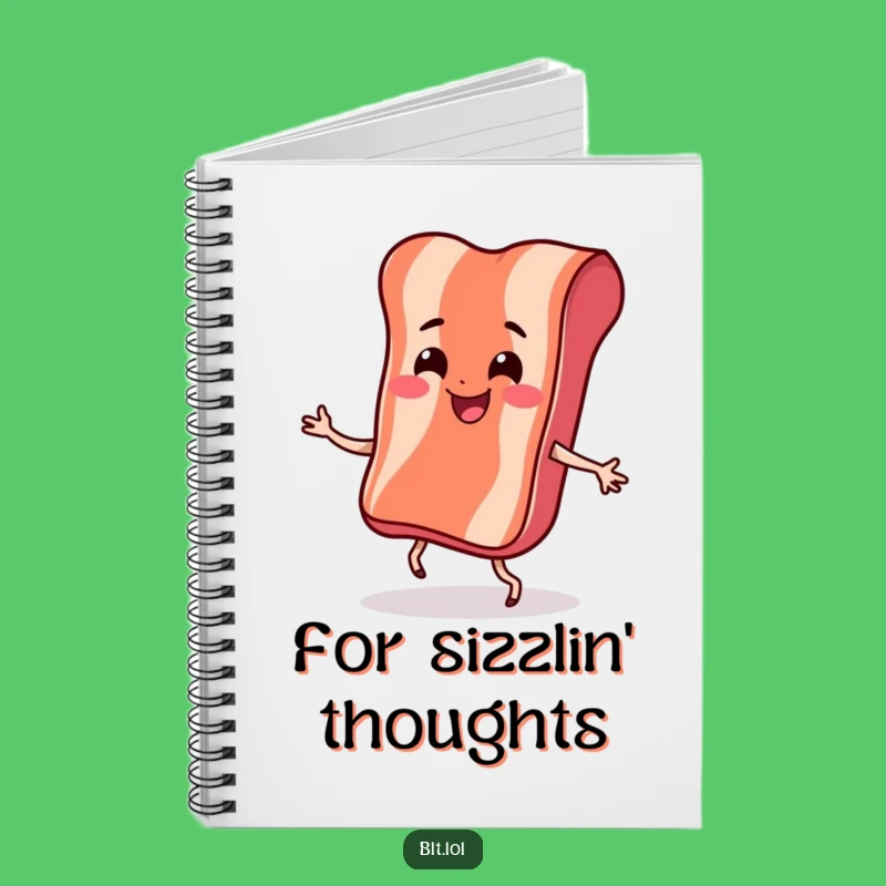 Funny Bacon Dance Notebook: Jot Down Ideas with Breakfast Fun, Great Funny Gift!