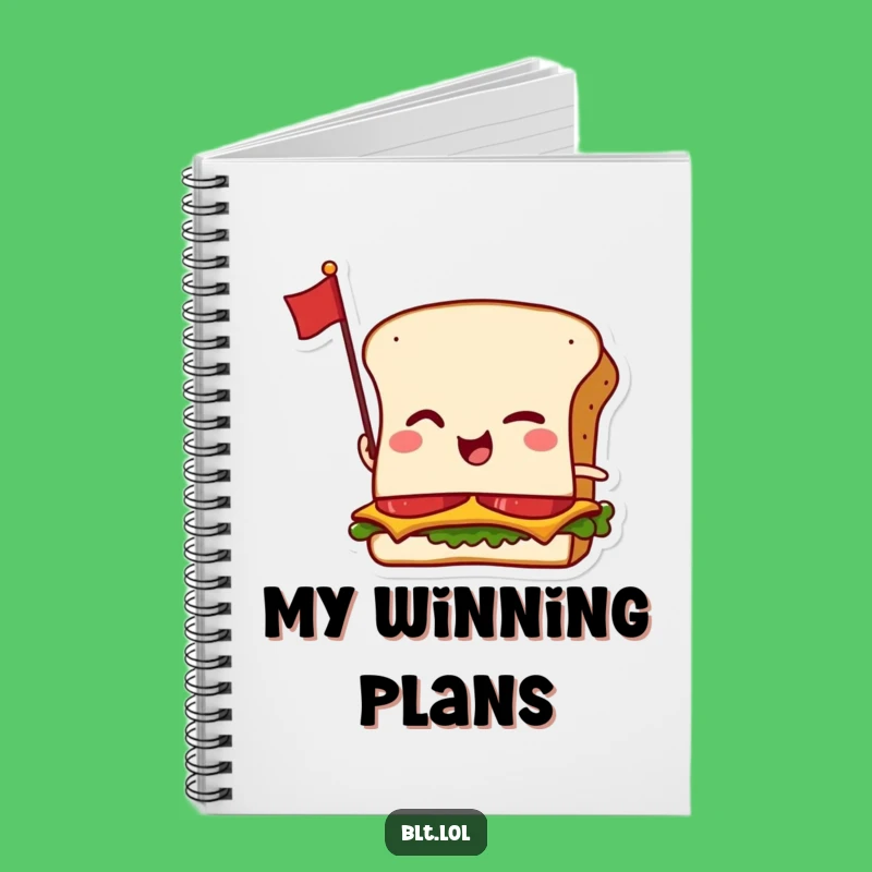 Funny BLT Notebook - Hilarious Anthropomorphic Sandwich Journal & Gift Idea