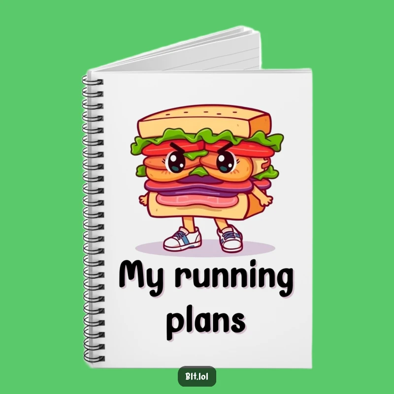 Funny Determined BLT Sandwich Notebook: Running Journal Funny Gift