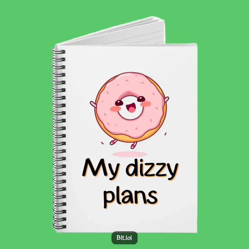 Funny Kawaii Donut Spinning Notebook: Jot Down Your Sweetest Ideas