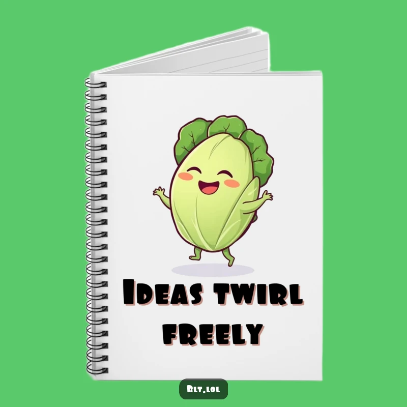 Funny Lettuce Dance Notebook: Jot Down Cheerful Ideas