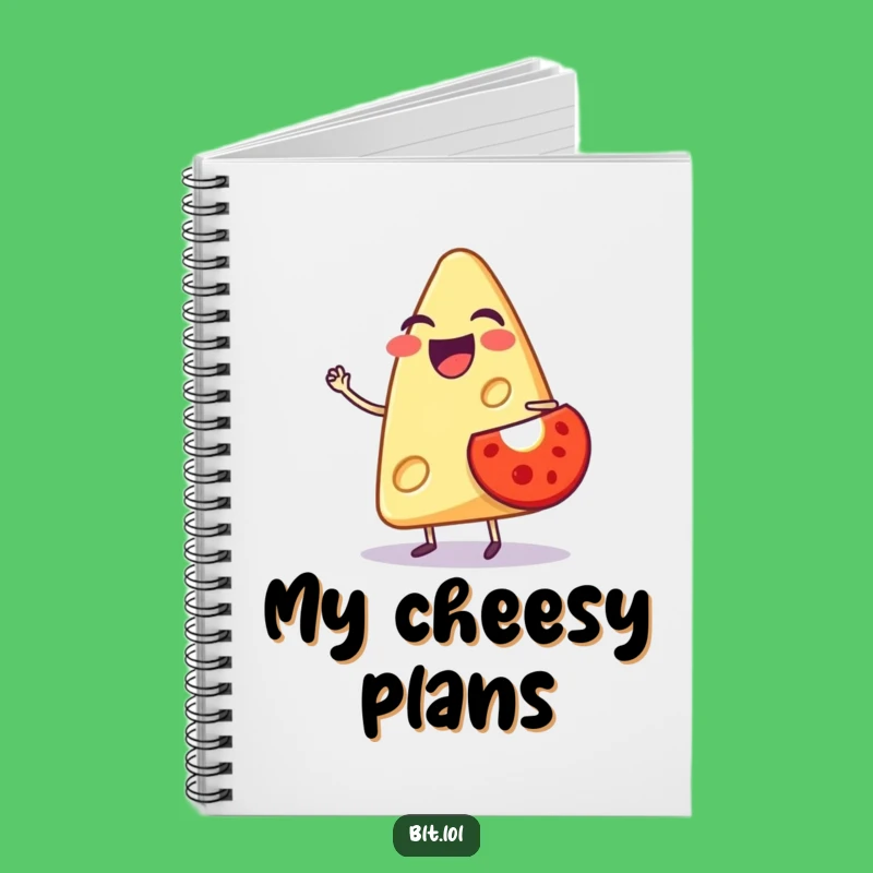 Funny Cheese Notebook - Hilarious Anthropomorphic Foodie Journal & Gift Idea
