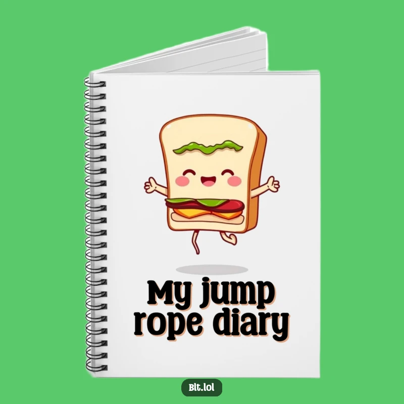 Funny BLT Sandwich Jumping Rope Notebook: Jot Down Ideas with Hilarious Inspiration and Whimsical Flair
