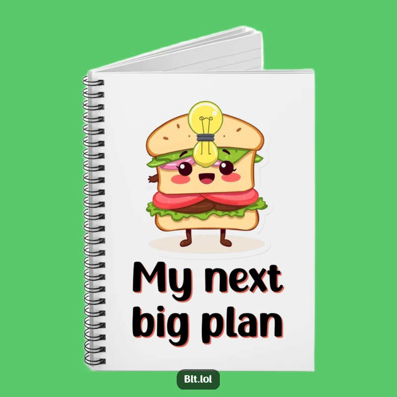 Funny Inspired BLT Sandwich Notebook - Capture Your Brightest Ideas