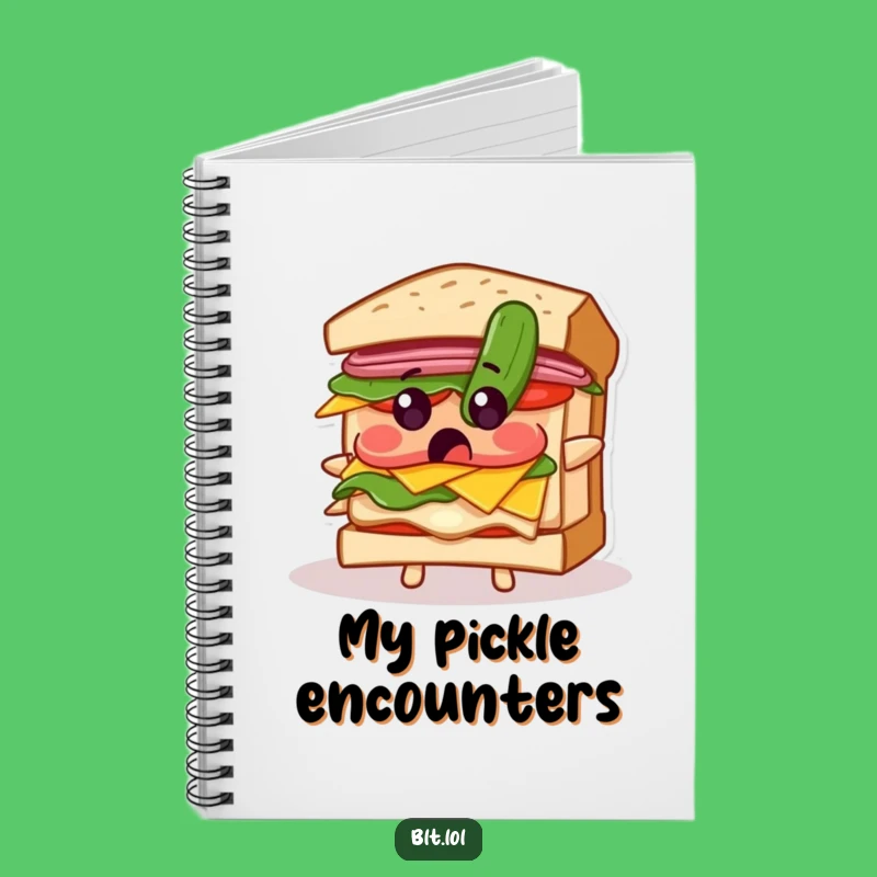 Funny Surprised BLT Sandwich Pickle Notebook: Jot Down Ideas with Hilarious Startled Notes