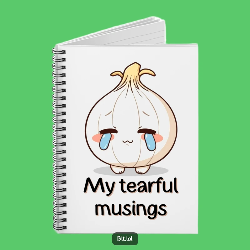 Funny Crying Onion Notebook: Journal Your Sensitive Thoughts