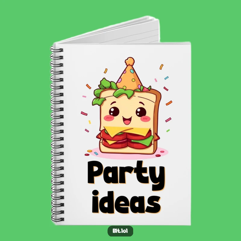 Funny BLT Party Sandwich Notebook - Witty Celebration Journal