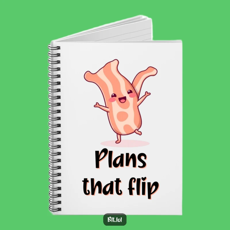 Funny Bacon Cartwheel Notebook: Jot Down Cheerful Ideas