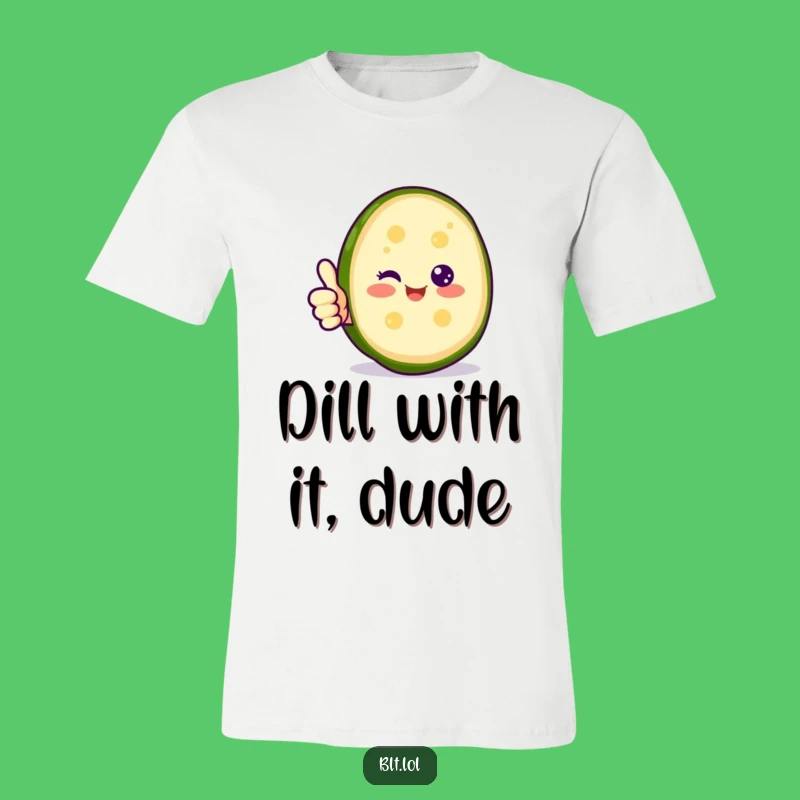 Funny Happy Pickle Thumbs Up T-Shirt - Positive Veggie Graphic Tee