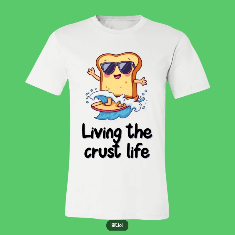 Funny Bread Surfer T-Shirt: Wearable Beach Vibes for Surf Fanatics and Gift Seekers