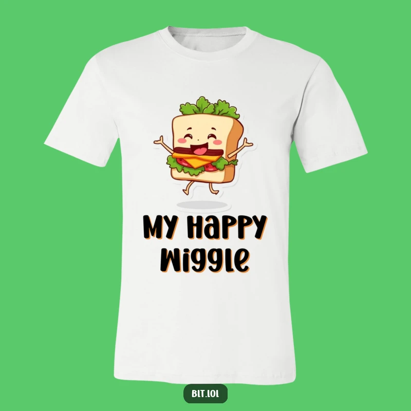 Funny Dancing BLT Sandwich T-Shirt: Wobbly Lettuce Tee Hilarious Funny Gift