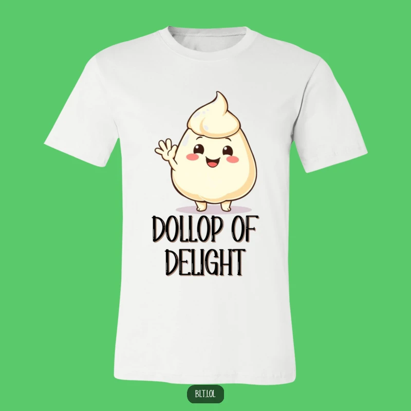 Funny Mayo Dollop Waving T-Shirt: Wear Your Friendliness!