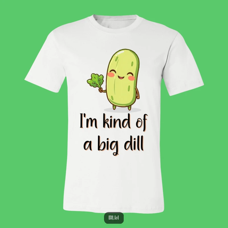 Funny Winking Pickle Tee - Hilarious Anthropomorphic Veggie T-Shirt & Great Gift