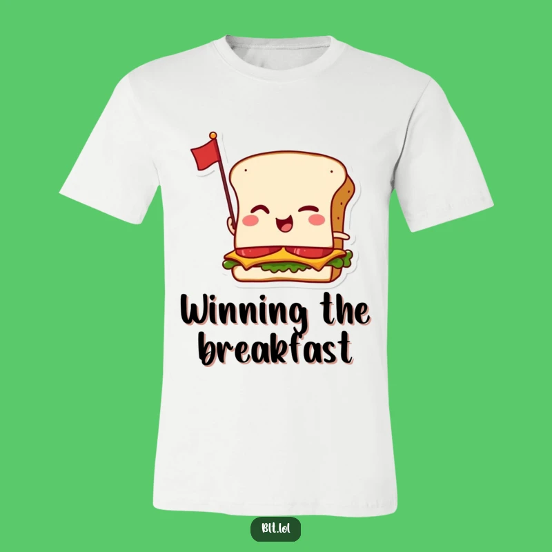 Funny Winking BLT Tee - Cheeky Anthropomorphic Sandwich Shirt & Great Gift