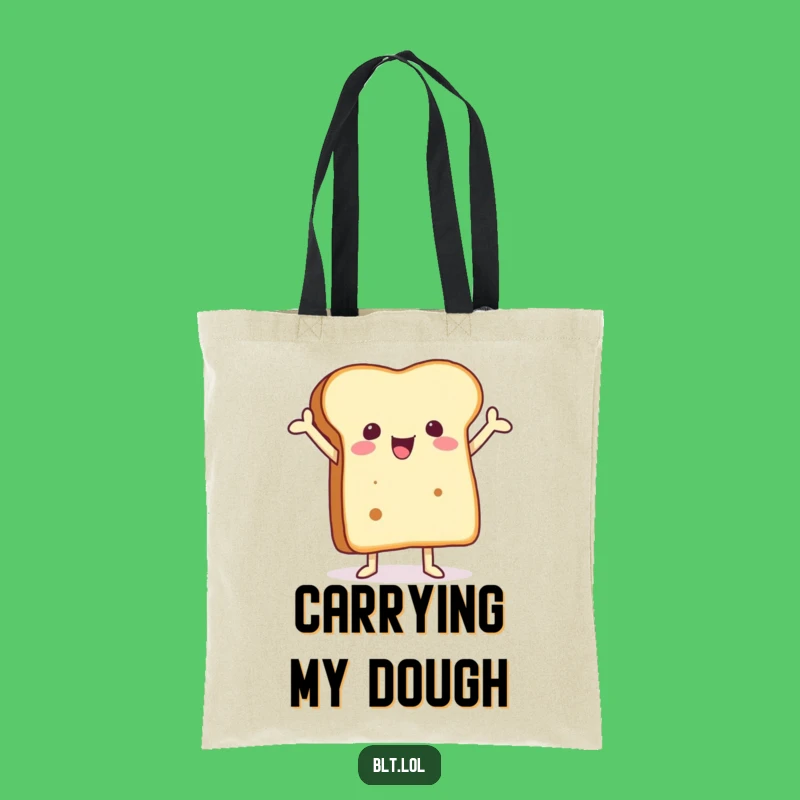 Funny Bread Tote Bag - Stylish & Cheerful Anthropomorphic Foodie Carryall Gift