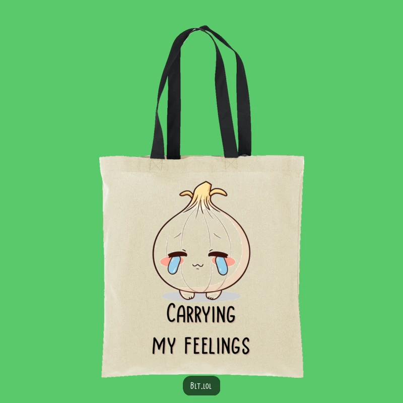 Funny Crying Onion Tote Bag: Carry Your Feelings with Humor