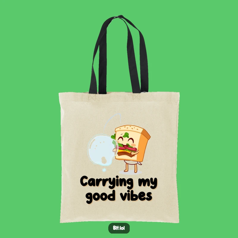 Funny Bubble Blowing BLT Sandwich Tote Bag - Carry Your Joyful Style
