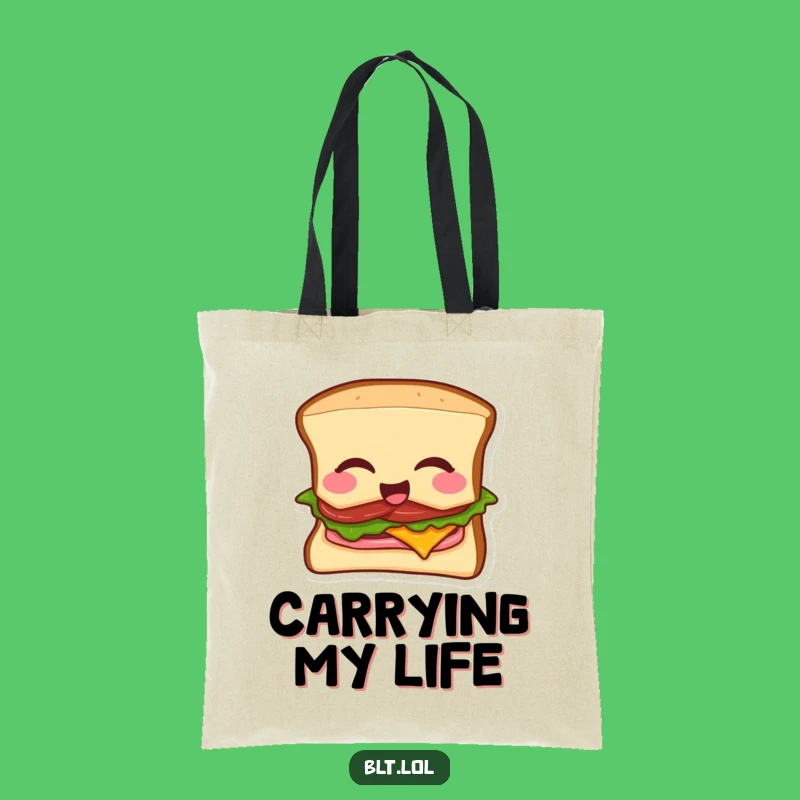 Funny BLT Mic Drop Tote Bag: Carry Your Style and Your Laughs
