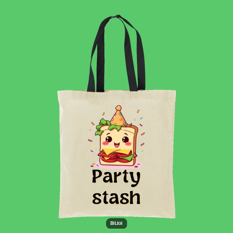 Funny BLT Party Sandwich Tote Bag - Whimsical Celebration Accessory