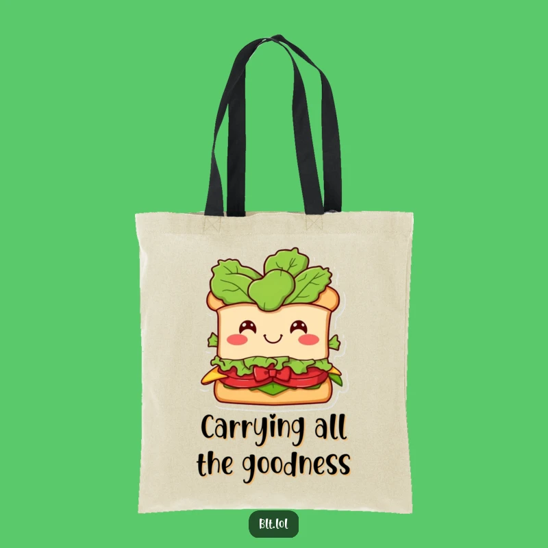 Funny BLT Sandwich Tote Bag - Stylish & Comical Grocery Accessory, Perfect Gift