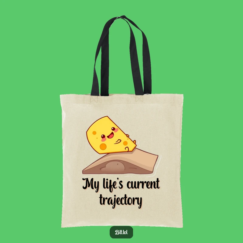 Funny Cheese Ramp Slide Tote Bag: Carry Your Goods with Cheesy Humor and Gift Ideas