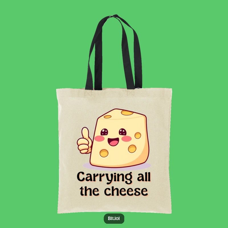 Funny Cheesy Thumbs Up Tote Bag - Carry Your Good Mood