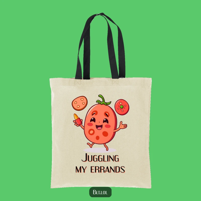 Funny Tomato Juggling Tote Bag - Carry Your Fun, Perfect Humorous Shopping Gift