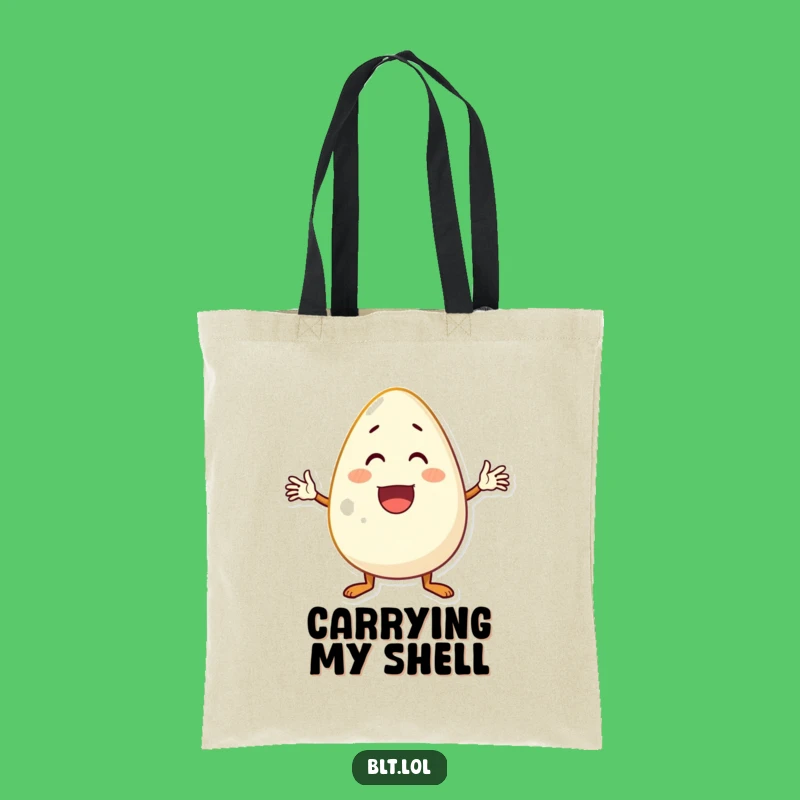 Funny Waving Egg Tote Bag: Carry Smiles & Essentials