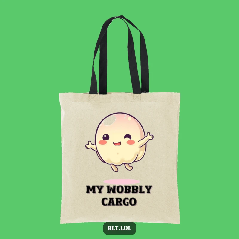 Funny Wobbly Jelly Bouncing Tote Bag: Carry Your Fun Around!