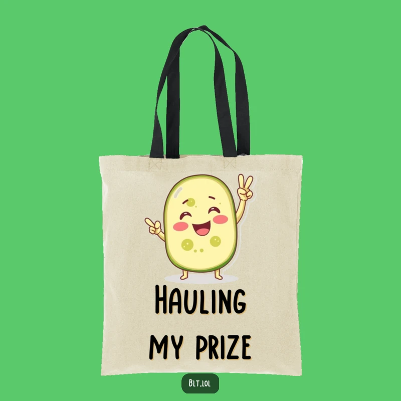 Funny Victorious Pickle Slice Tote Bag - Carry Your Wins in Style