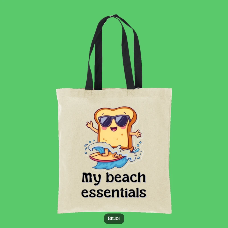Funny Bread Surfer Tote Bag: Carry Your Gear with Beach Humor & Gift Ideas