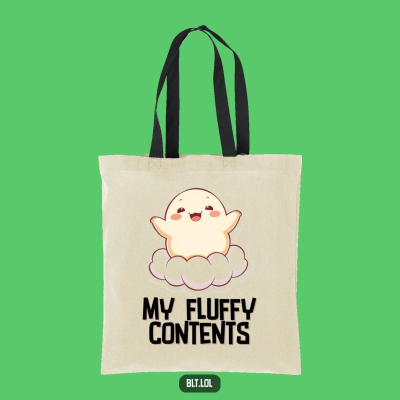 Funny Kawaii Dumpling Cloud Tote Bag: Carry Your Joyful Spirit